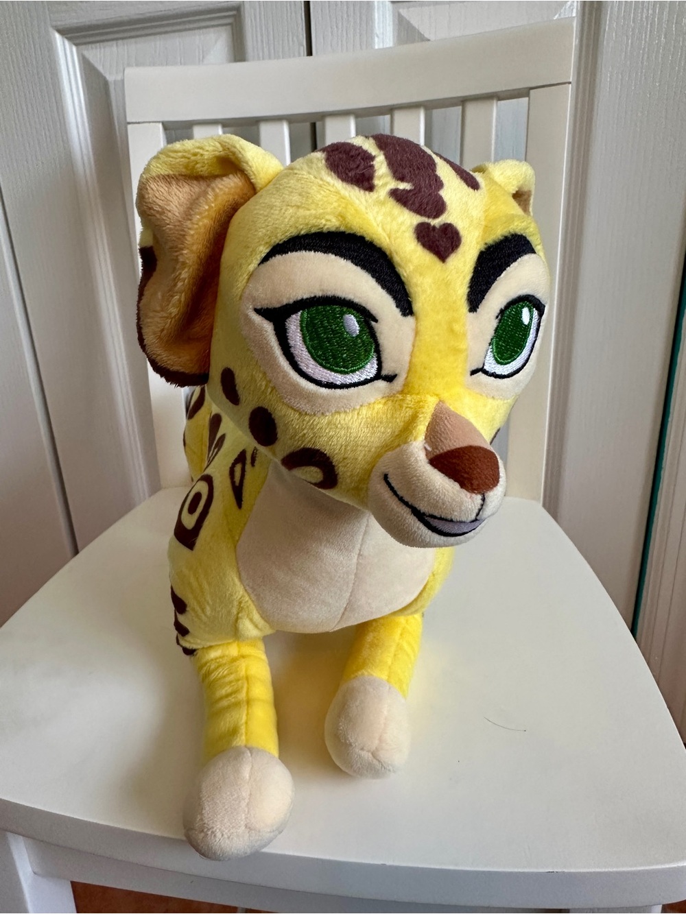 Disney Lion King Show Yellow Leopard Plush with Green Eyes - Soft Stuffed Animal